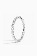 Round Moissanite Eternity Ring