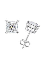 Round Cut Moissanite Solitaire Stud