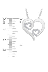 Triple Heart Pendant Necklace