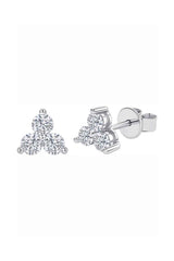 Moissanite Trio Trinity Stud