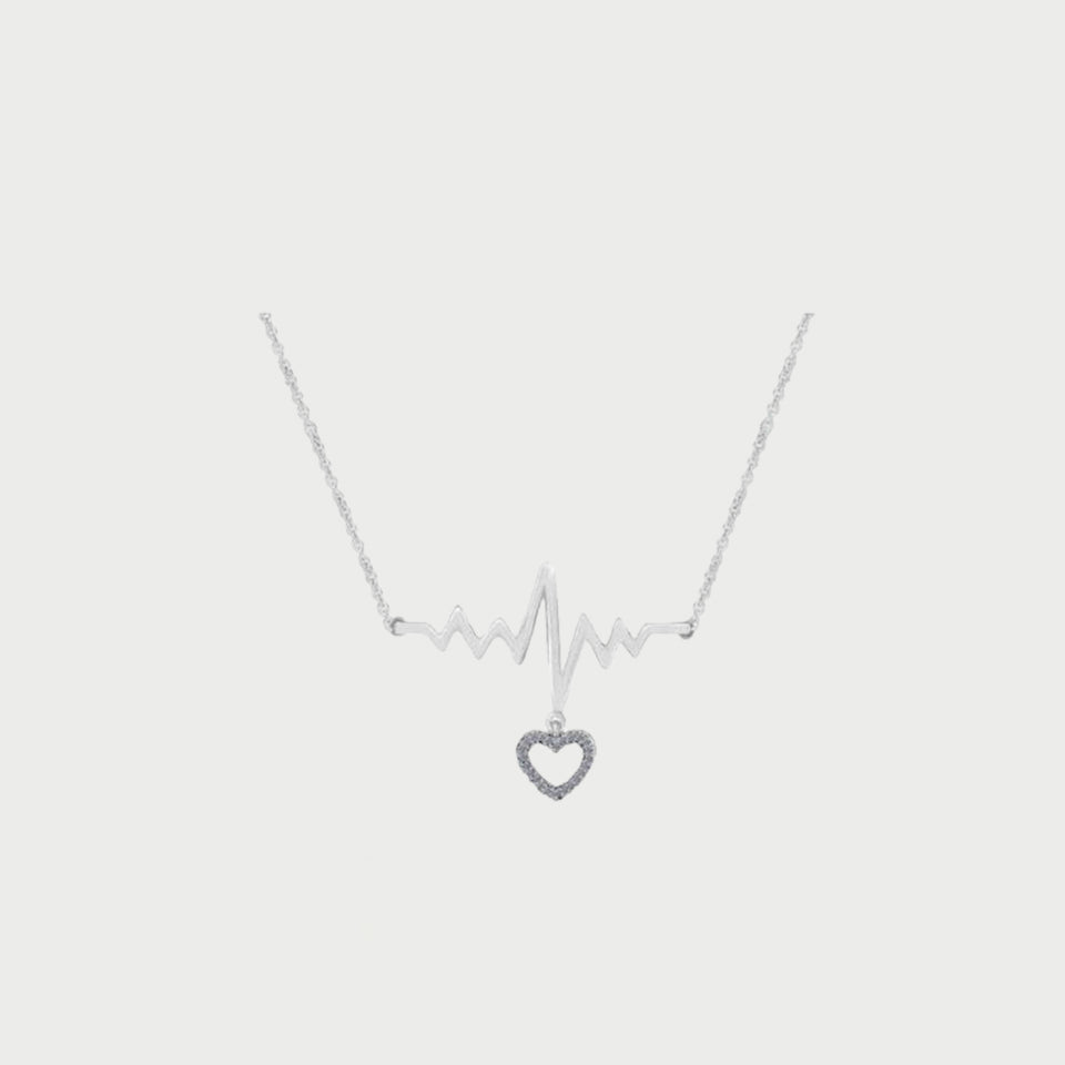 Heartbeat Love Pendant Necklace