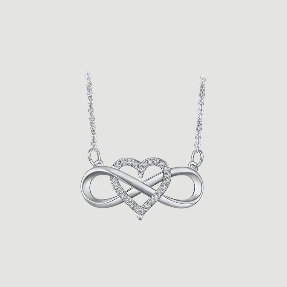 Eternal Heart Infinity Pendant Necklace