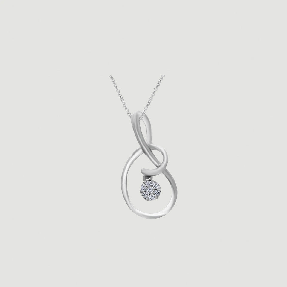 Accent Solitaire Pendant Necklace