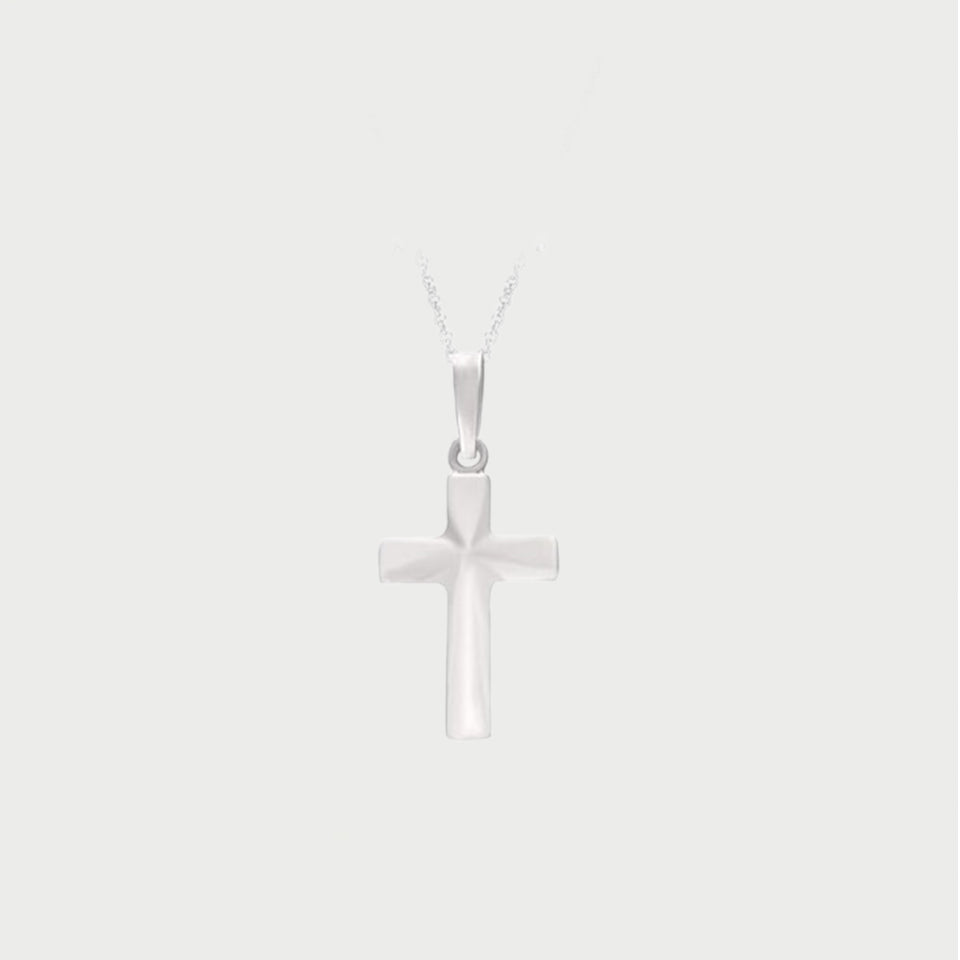 Silver Cross Pendant Necklace