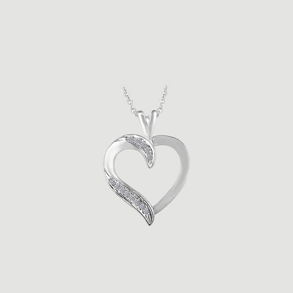 Dazzle Heart Pendant Necklace