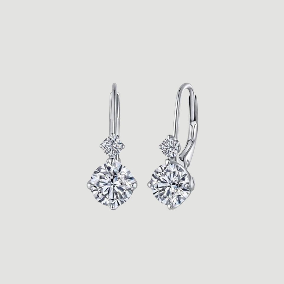 Moissanite Hypoallergenic Hoop Earring