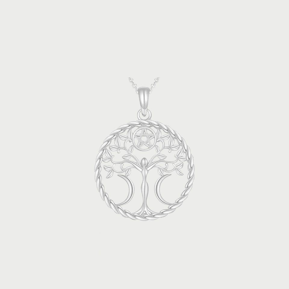 Tree Of Life Medallion Pendant Necklace