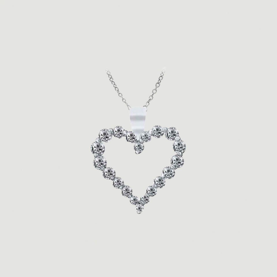 Finerock Heart Pendant Necklace