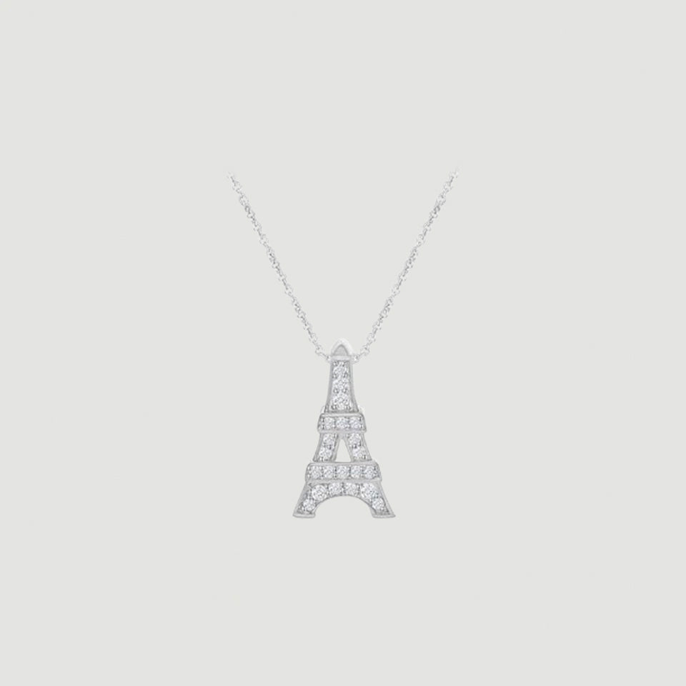 Eiffel Tower Pendant Necklace