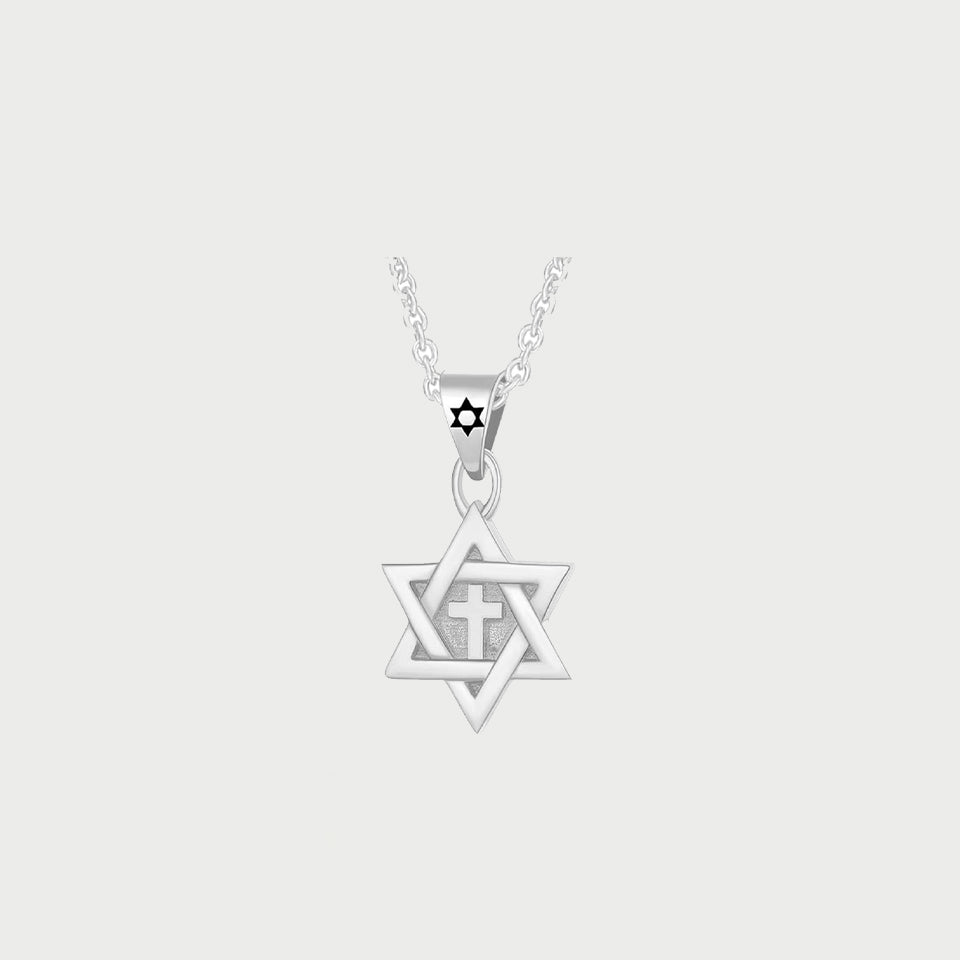 Star of David Cross Pendant Necklace