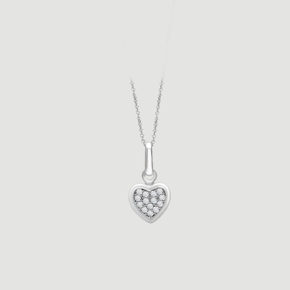 Cluster Heart Pendant Necklace