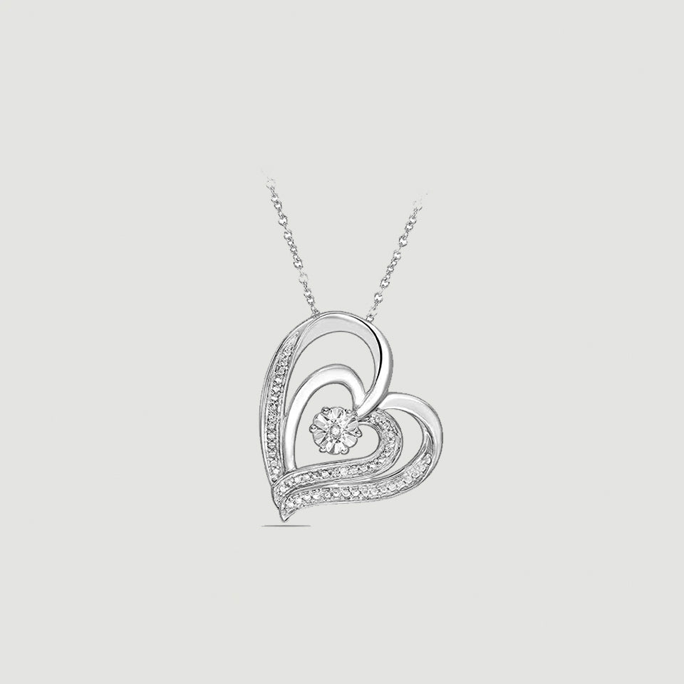 Heart in Heart Pendant Necklace