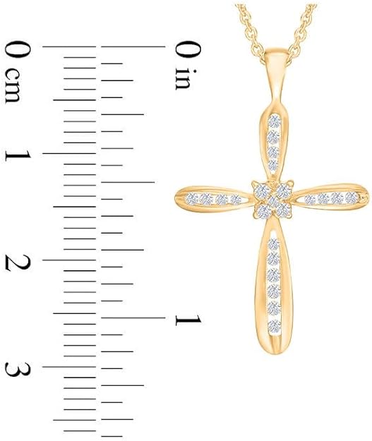 Latest Yaathi Moissanite Cross Pendant Necklace, Jewellery