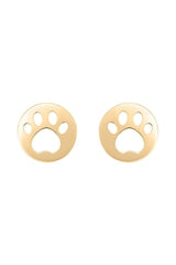 Paw Print Cutout Stud