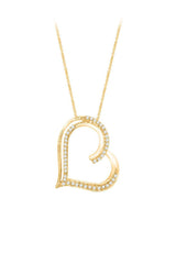 Moissanite Diamond Heart Pendant Necklace