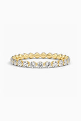 Round Moissanite Eternity Ring