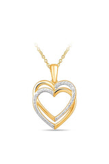 Trendor Love Double Heart Pendant Necklace