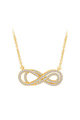 Layered Infinity Pendant Necklace