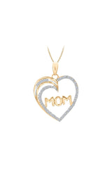 Mom Heart Pendant Necklace