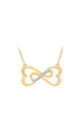 Heart-Shaped Infinity Pendant Necklace