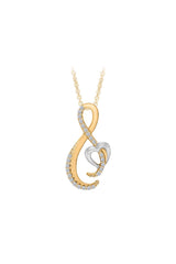 Infinity Heart Pendant Necklace