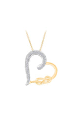 Infinity Knot Heart Pendant Necklace