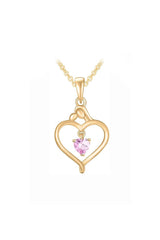 Mom Baby Heart Pendant Necklace