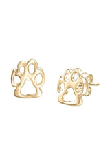 Paw Print Firction Back Stud