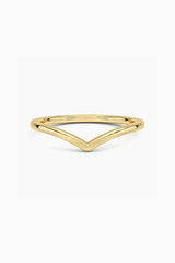 Curved V Shape Ring