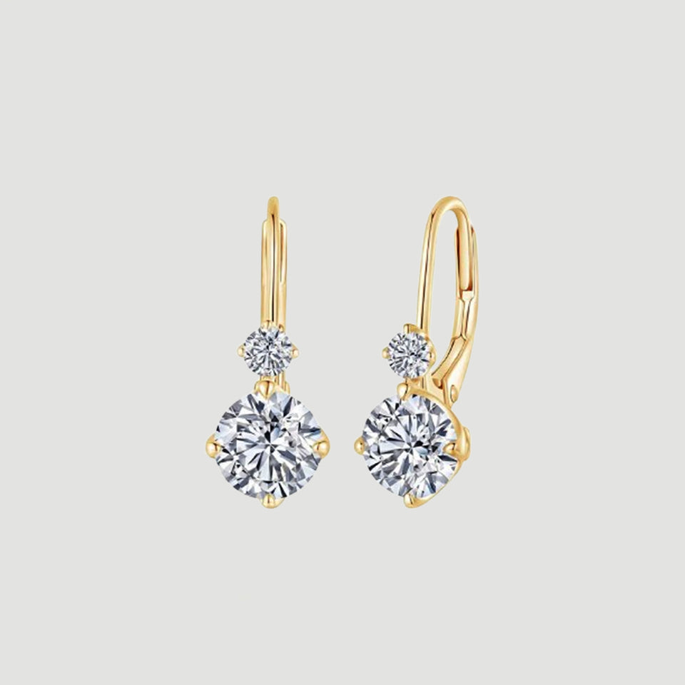 Moissanite Hypoallergenic Hoop Earring