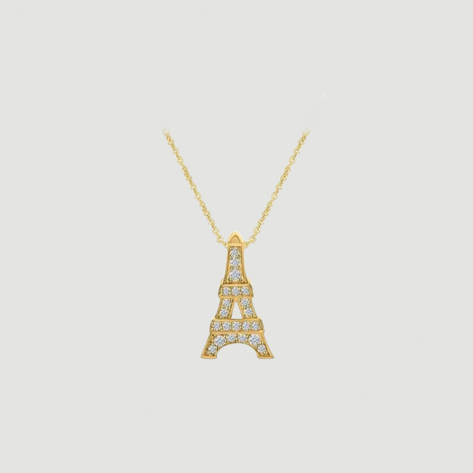 Eiffel Tower Pendant Necklace