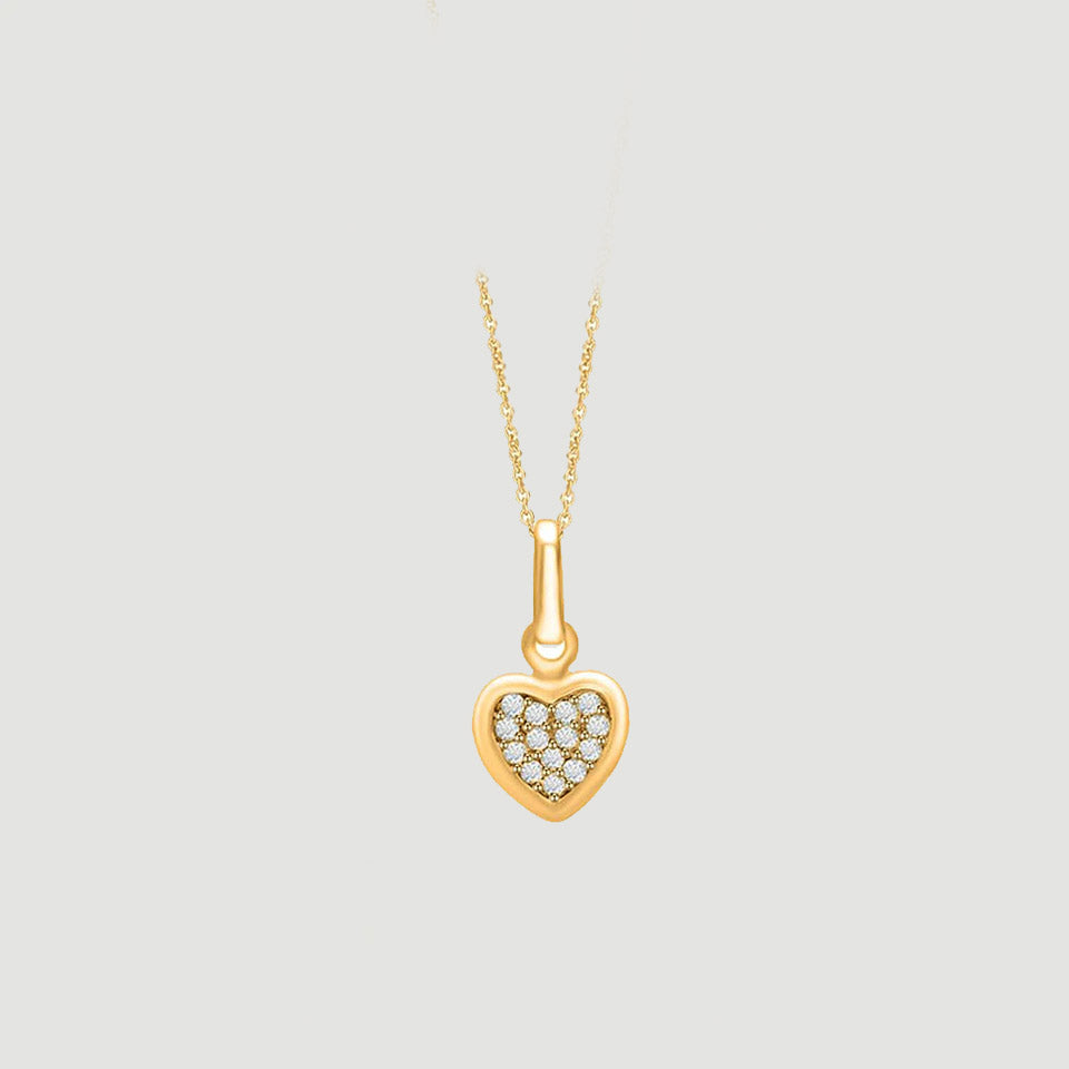 Cluster Heart Pendant Necklace