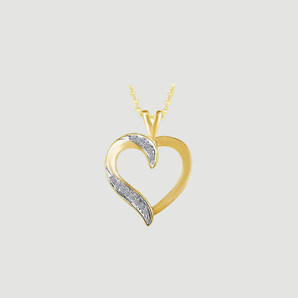 Dazzle Heart Pendant Necklace