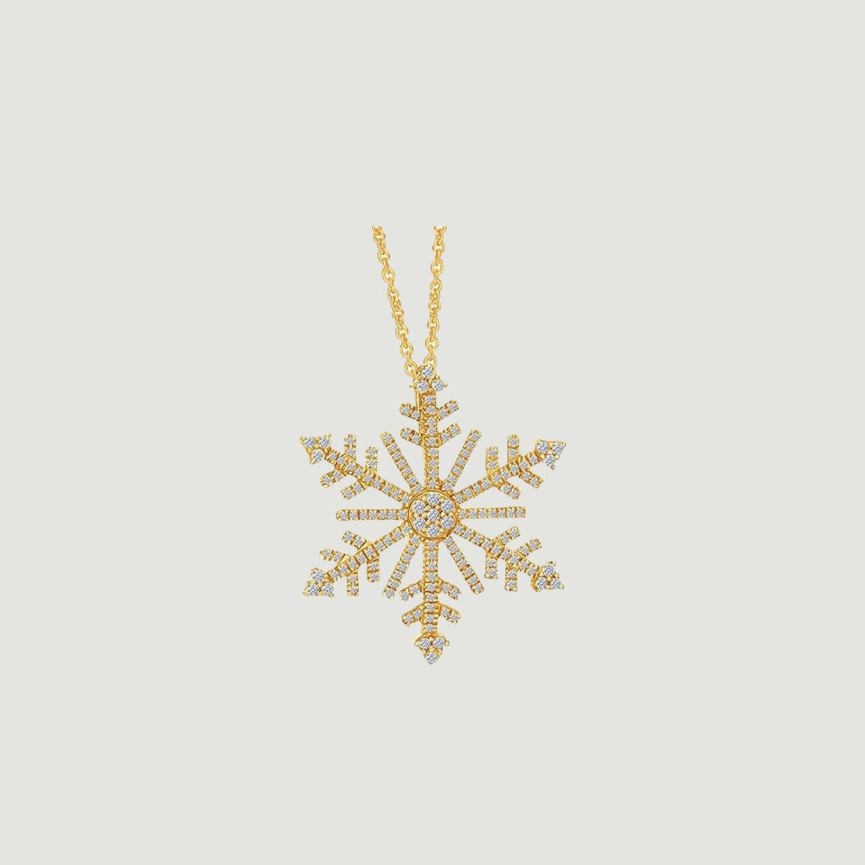 Blossom Snowflake Pendant Necklace