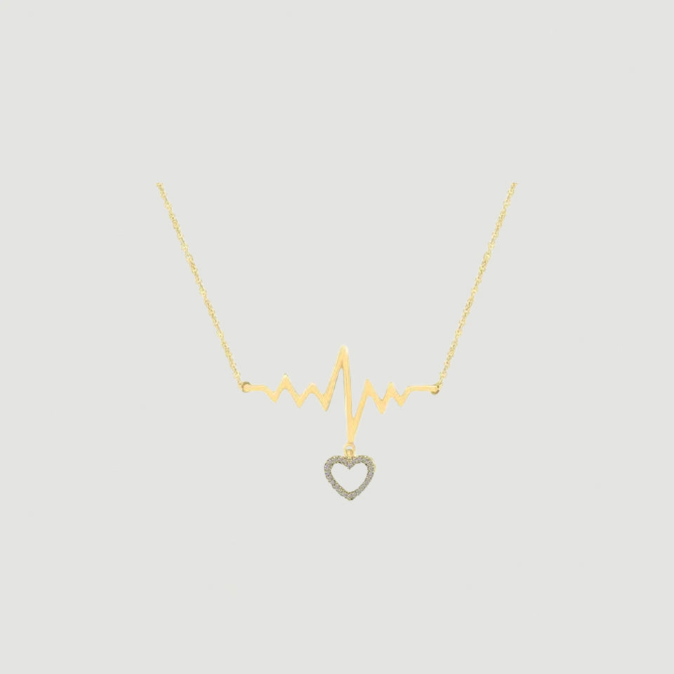 Heartbeat Love Pendant Necklace