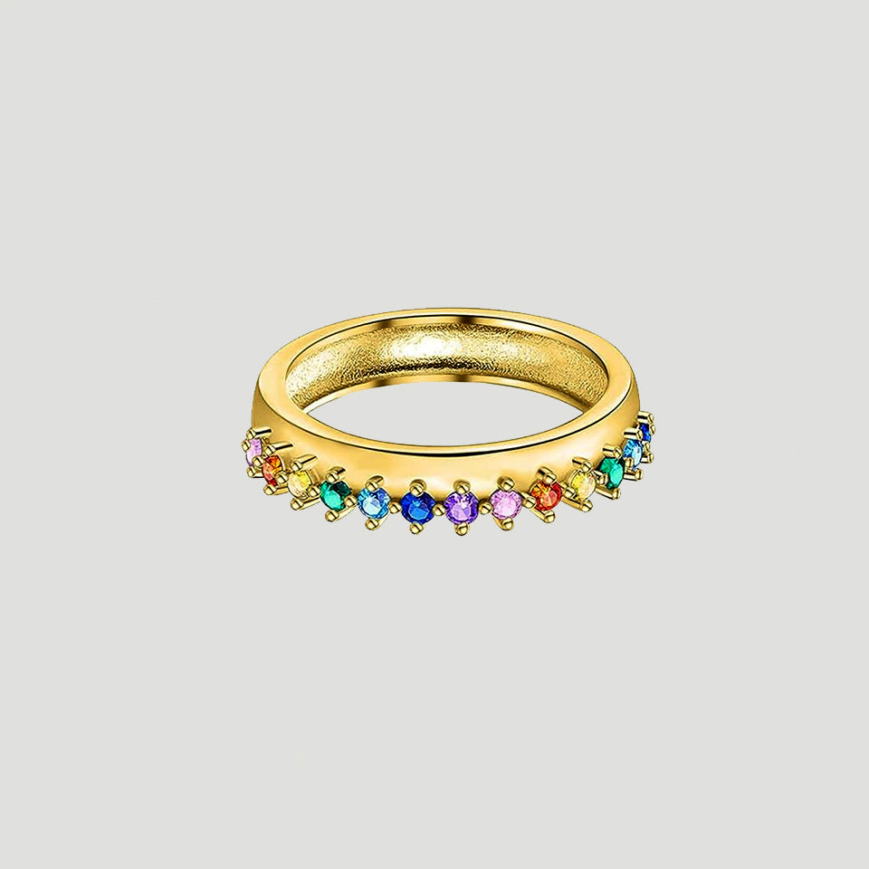 Rainbow Crown Ring