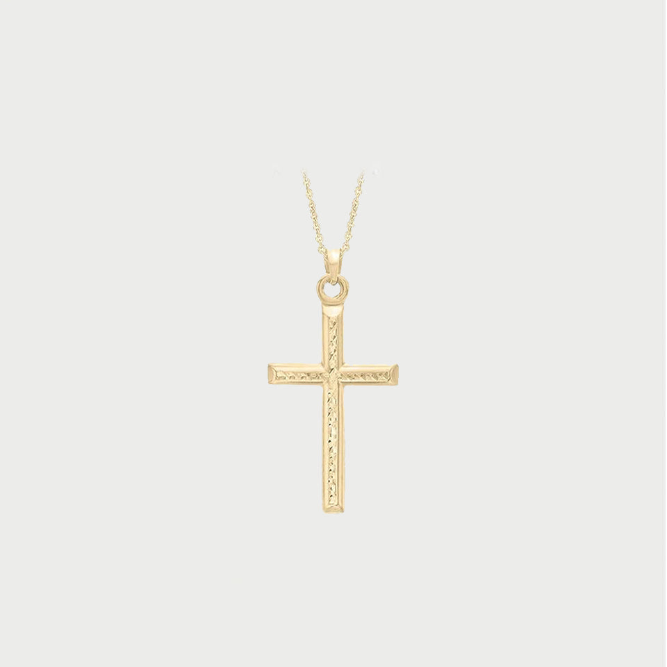 Cut Cross Pendant Necklace