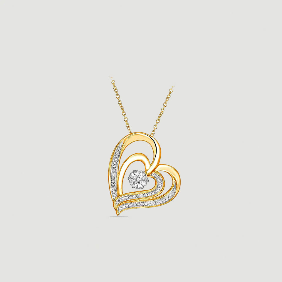 Heart in Heart Pendant Necklace