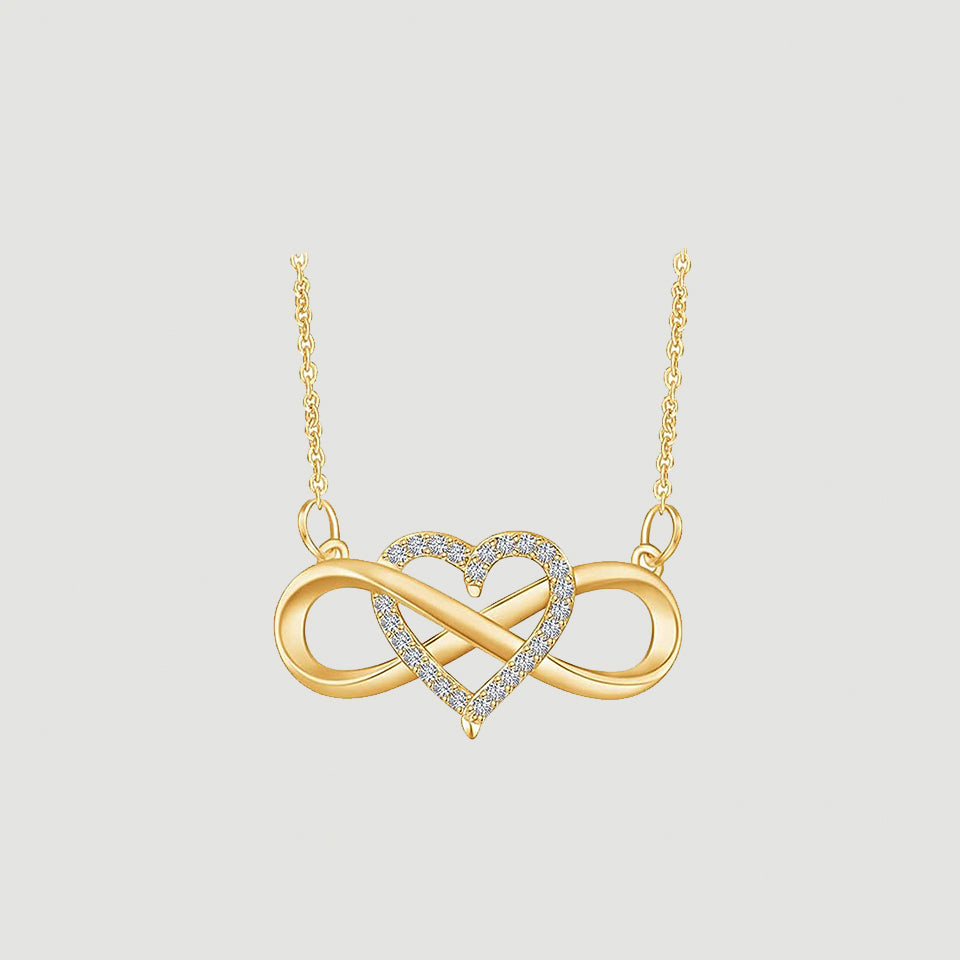 Eternal Heart Infinity Pendant Necklace