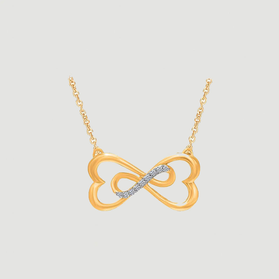 Heart-Shaped Infinity Pendant Necklace