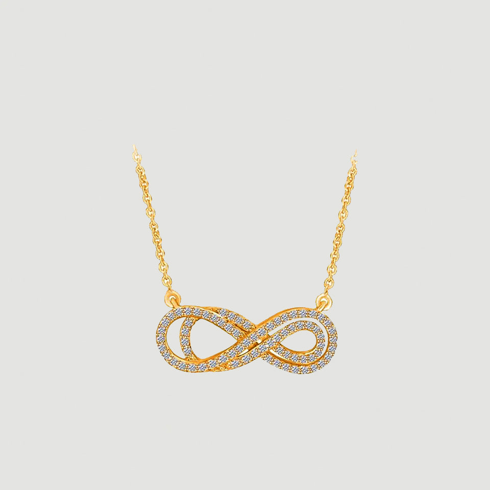 Layered Infinity Pendant Necklace