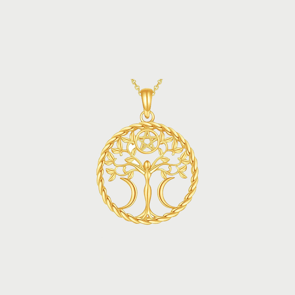 Tree Of Life Medallion Pendant Necklace