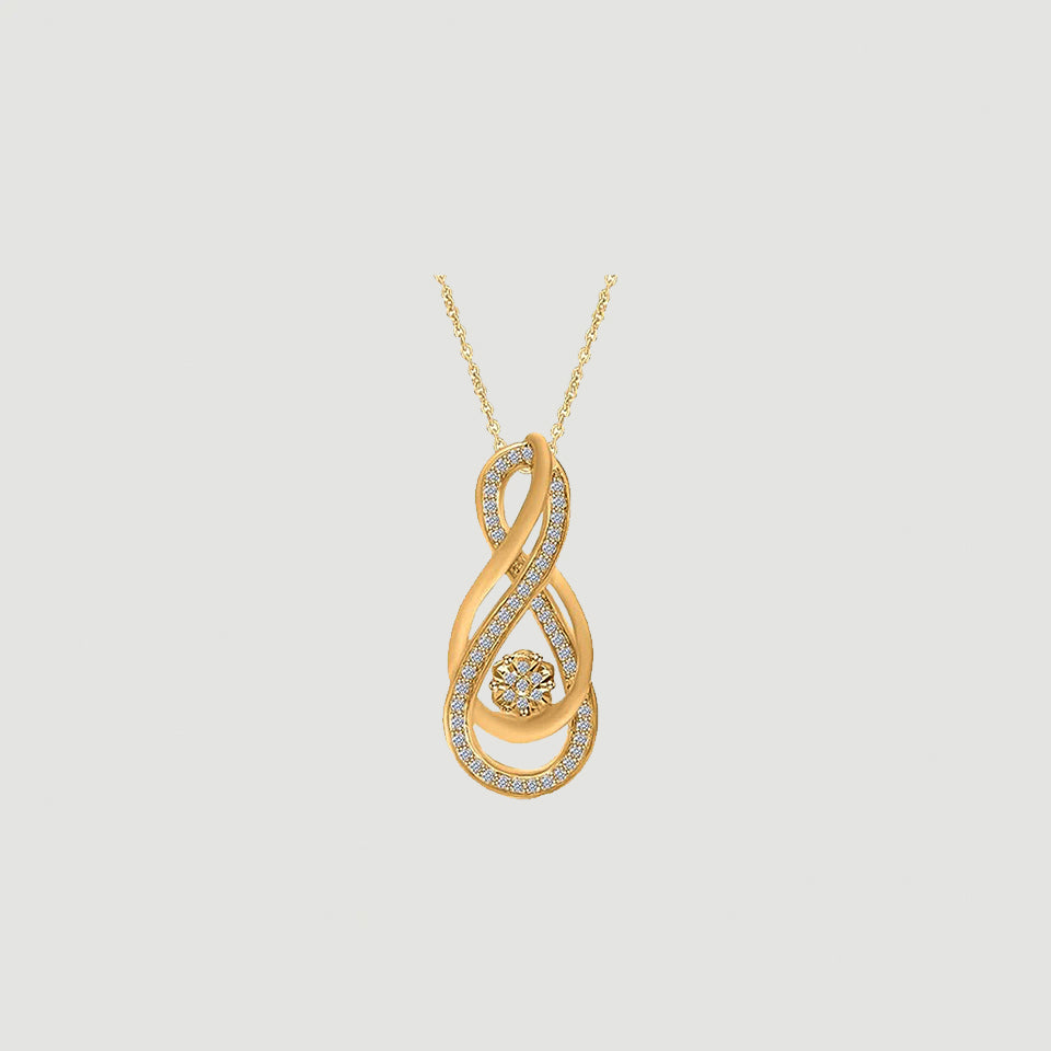 Intertwining Infinity Pendant Necklace