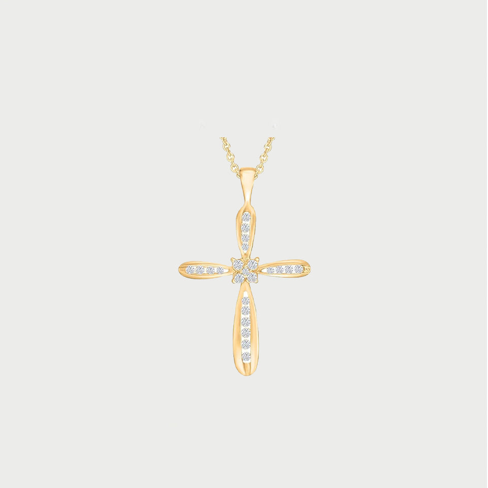 Divine Cross Pendant Necklace