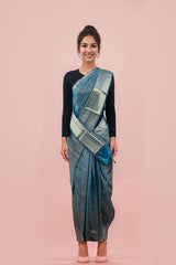 Fancy Silver Brocade Saree