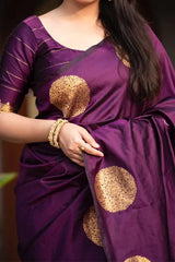 Fancy Soft Lichi Silk Saree