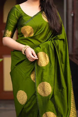 Fancy Soft Lichi Silk Saree