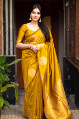 Fancy Soft Lichi Silk Saree