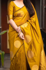 Fancy Soft Lichi Silk Saree