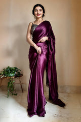 Fancy Japan Satin Saree